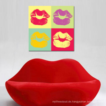 Heiße Lippen Pop Art Modedesigner